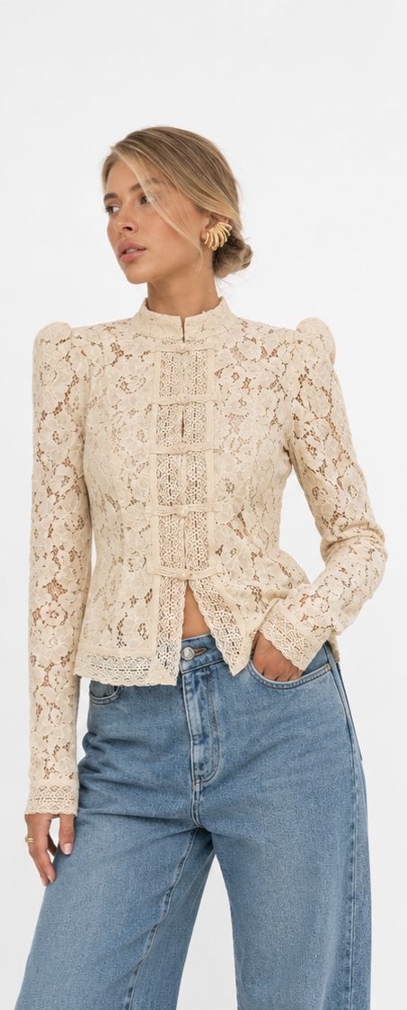 ALICIA-BLUSA DE ENCAJE