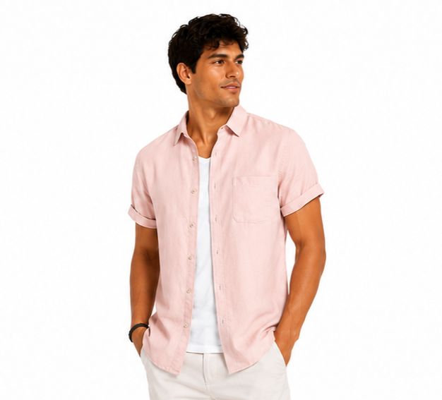 TEO-CAMISA DE MANGA CORTA DE LINO