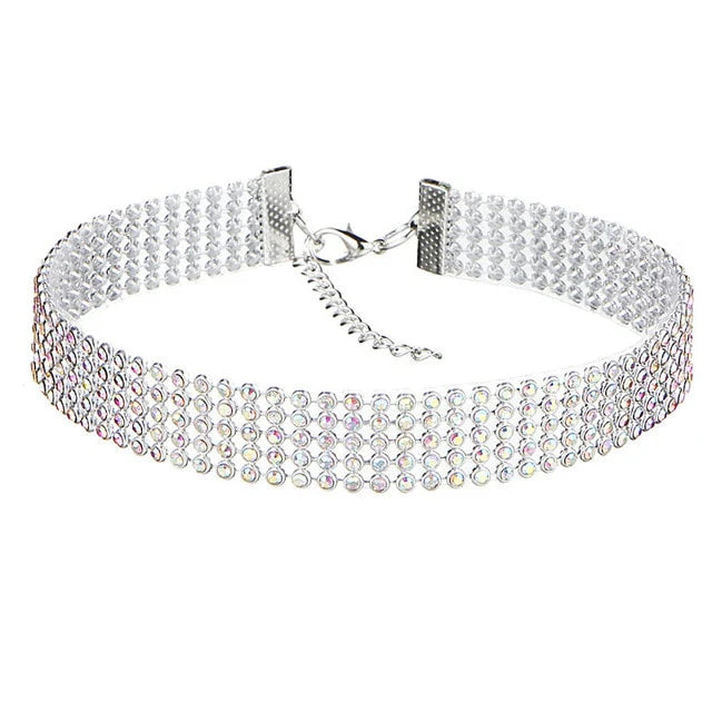 CAMILA-GARGANTILLA DE CRISTAL CON PEDRERÍA