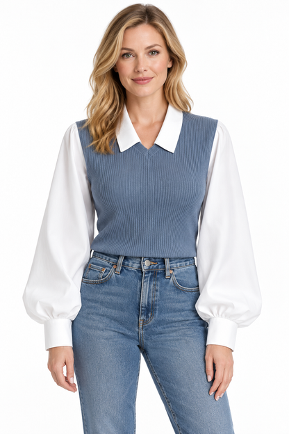 SHEILA-BLUSA DE DOS PIEZAS