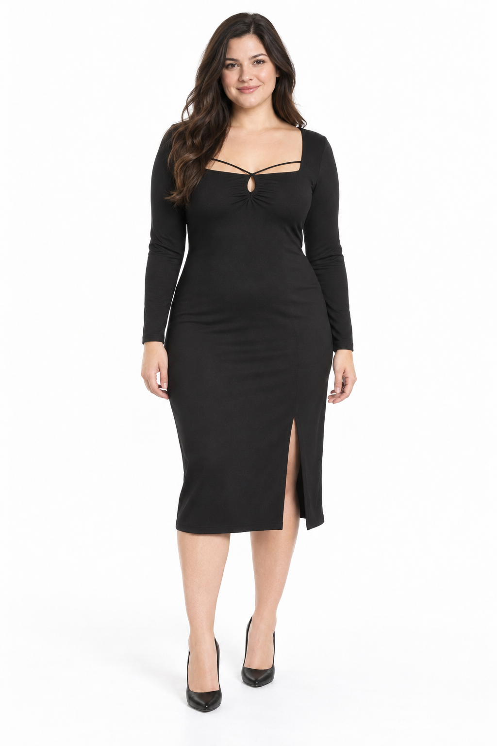 CATALINA-VESTIDO MAXI DE ESCOTE CRUZADO