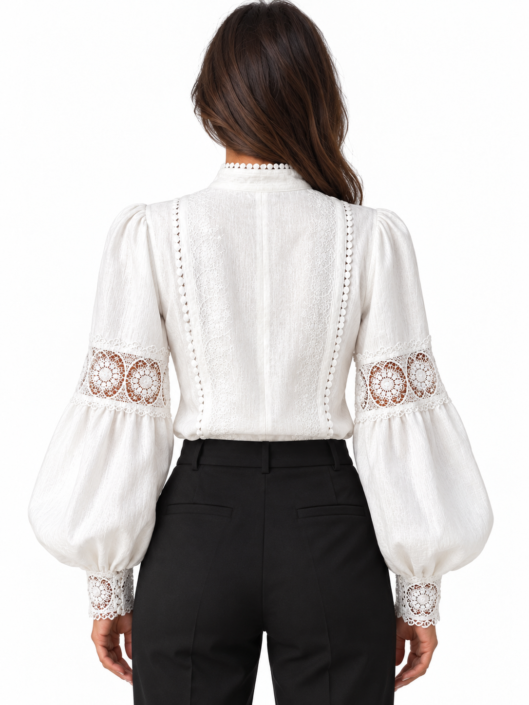 CHLOE-BLUSA DE ENCAJE