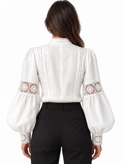 CHLOE-BLUSA DE ENCAJE