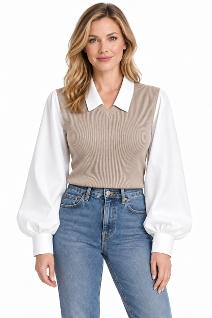 SHEILA-BLUSA DE DOS PIEZAS