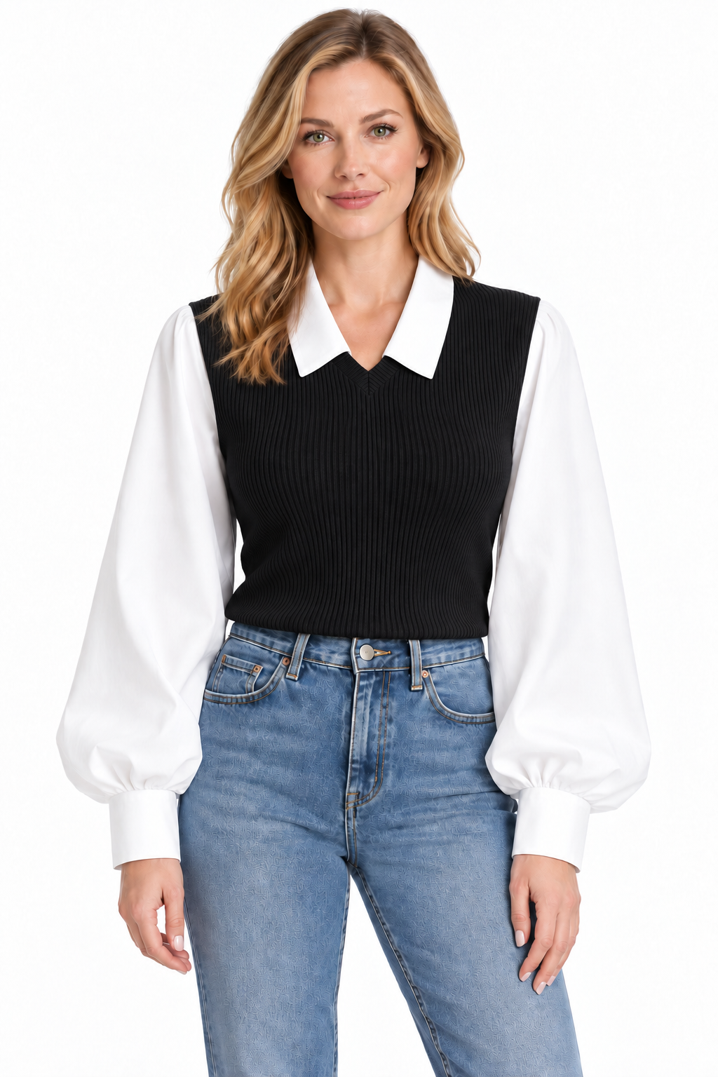 SHEILA-BLUSA DE DOS PIEZAS
