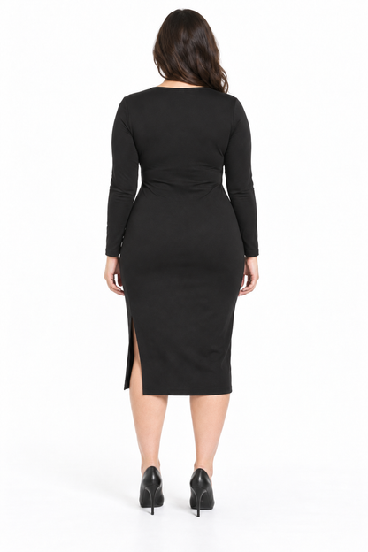 CATALINA-VESTIDO MAXI DE ESCOTE CRUZADO