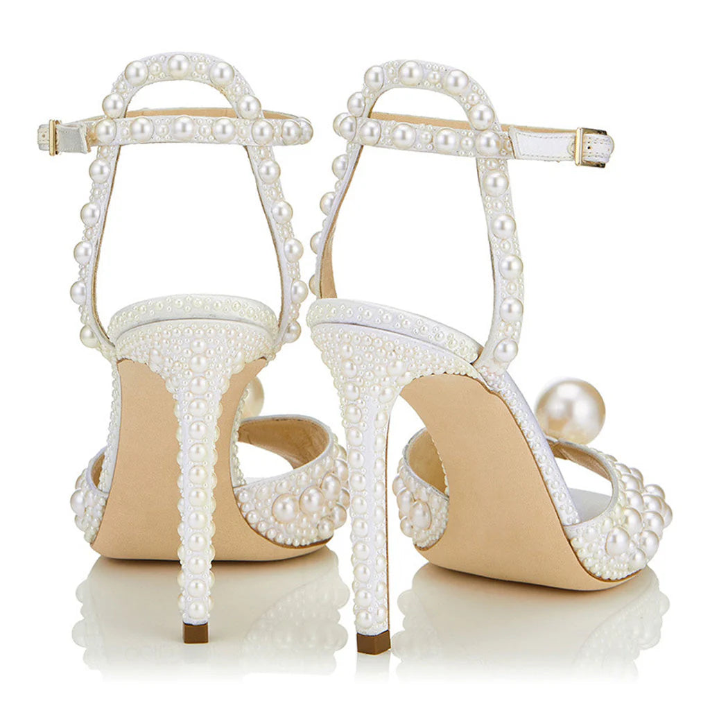 AURORA-SANDALIAS ELEGANTES DE AGUJA DE PERLA