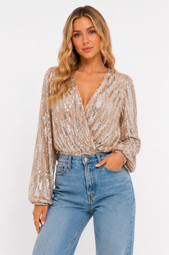 JIMENA-BLUSA DE LENTEJUELAS
