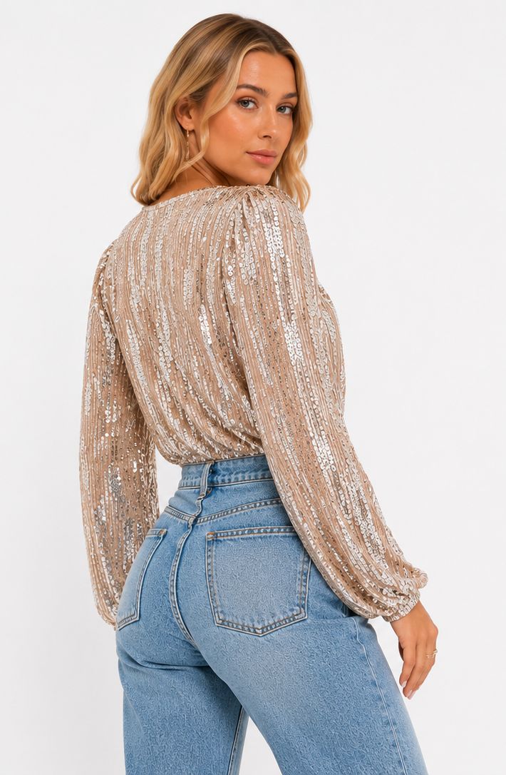 JIMENA-BLUSA DE LENTEJUELAS